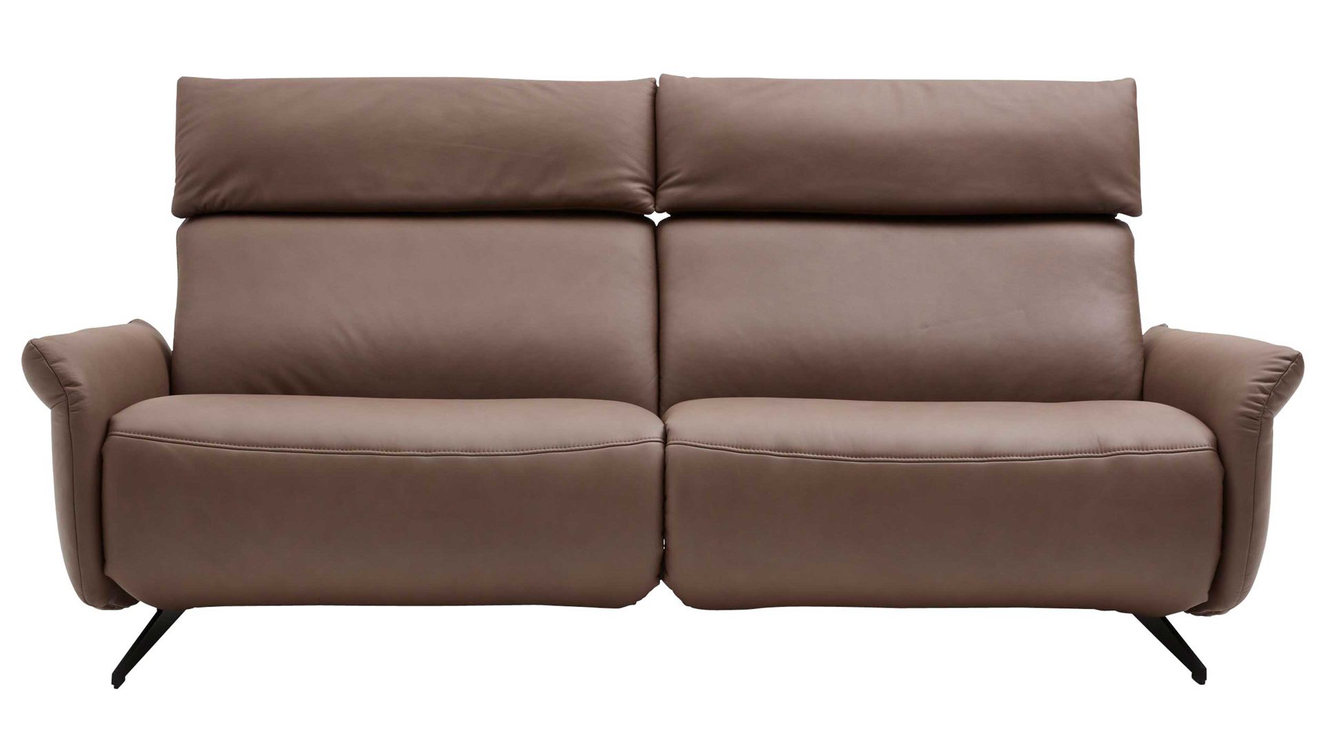 Dreisitzer comfortmaster besser sitzen, liegen, leben aus Leder in Dunkelbraun Comfortmaster 4161 - Dreisitzer 82 Q mit Funktionen schokofarbenes LongLife-Leder LG24 – Breite ca. 206 cm