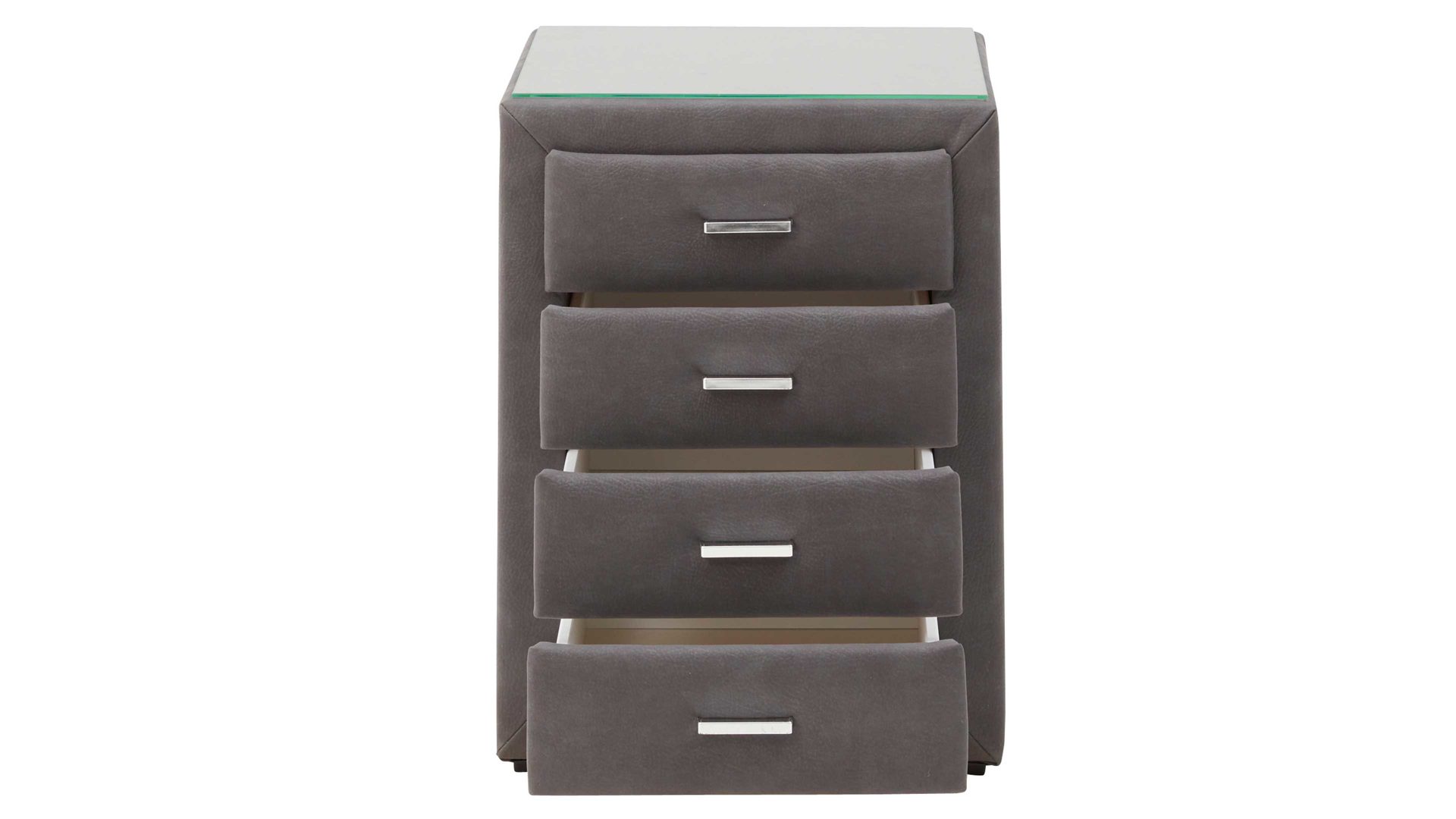 Nachtkommode comfortmaster besser sitzen, liegen, leben aus Stoff in Anthrazit Comfortmaster Magnum - Nachtkommode 47 anthrazitfarbenes Kunstleder Santiago 472000 – vier Schubladen