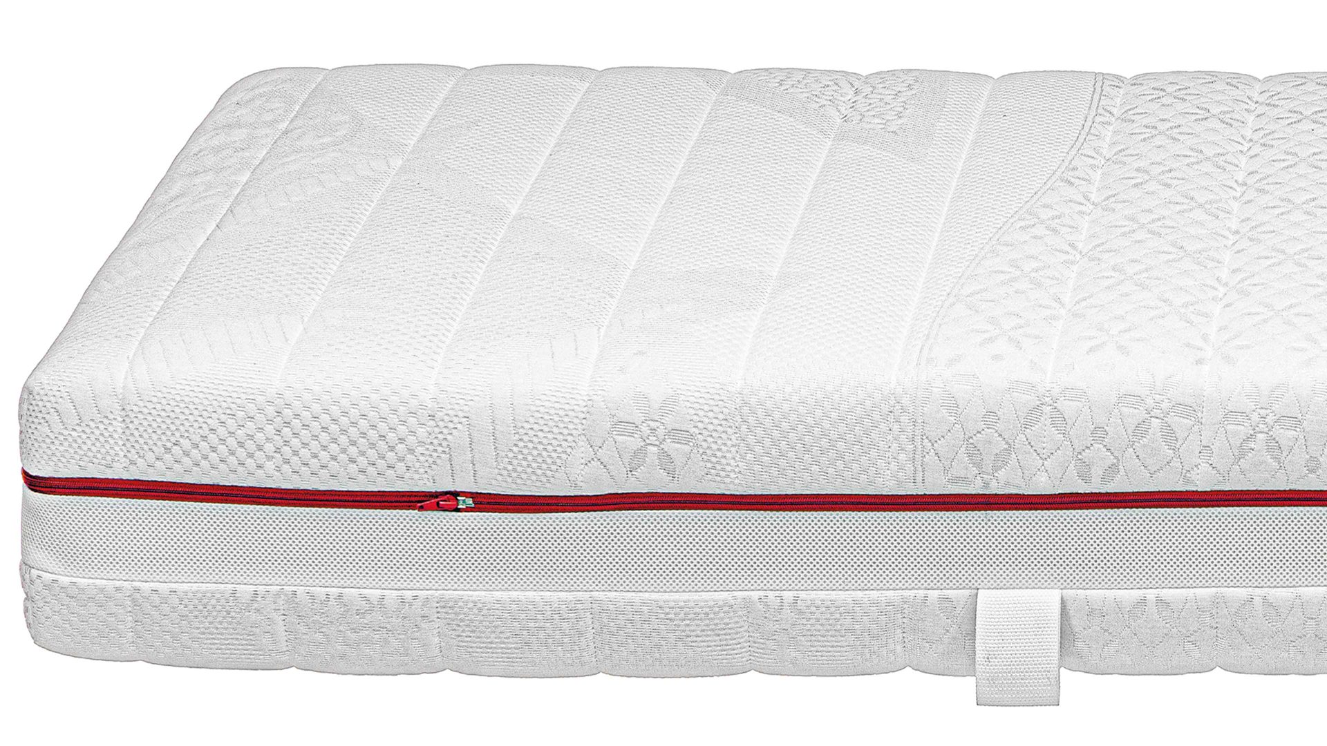 Federkernmatratze comfortmaster besser sitzen, liegen, leben aus Stoff in Weiß Comfortmaster Matratze Comfort T H2, Taschenfederkern – Liegefläche ca. 90 x 210 cm