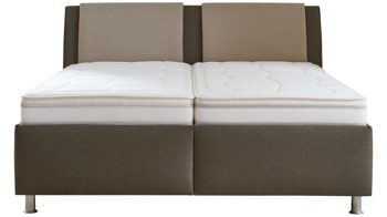 Polsterbett comfortmaster besser sitzen, liegen, leben aus Stoff in Grün Comfortmaster Tara 2.0 - Polsterbett khakifarbenes Flachgewebe 281400 – Liegefläche ca. 180 x 200 cm