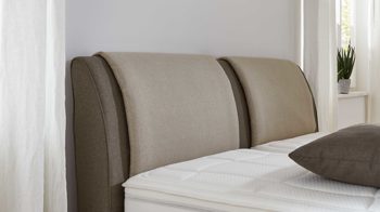 Polsterbett comfortmaster besser sitzen, liegen, leben aus Stoff in Grün Comfortmaster Tara 2.0 - Polsterbett khakifarbenes Flachgewebe 281400 – Liegefläche ca. 180 x 200 cm