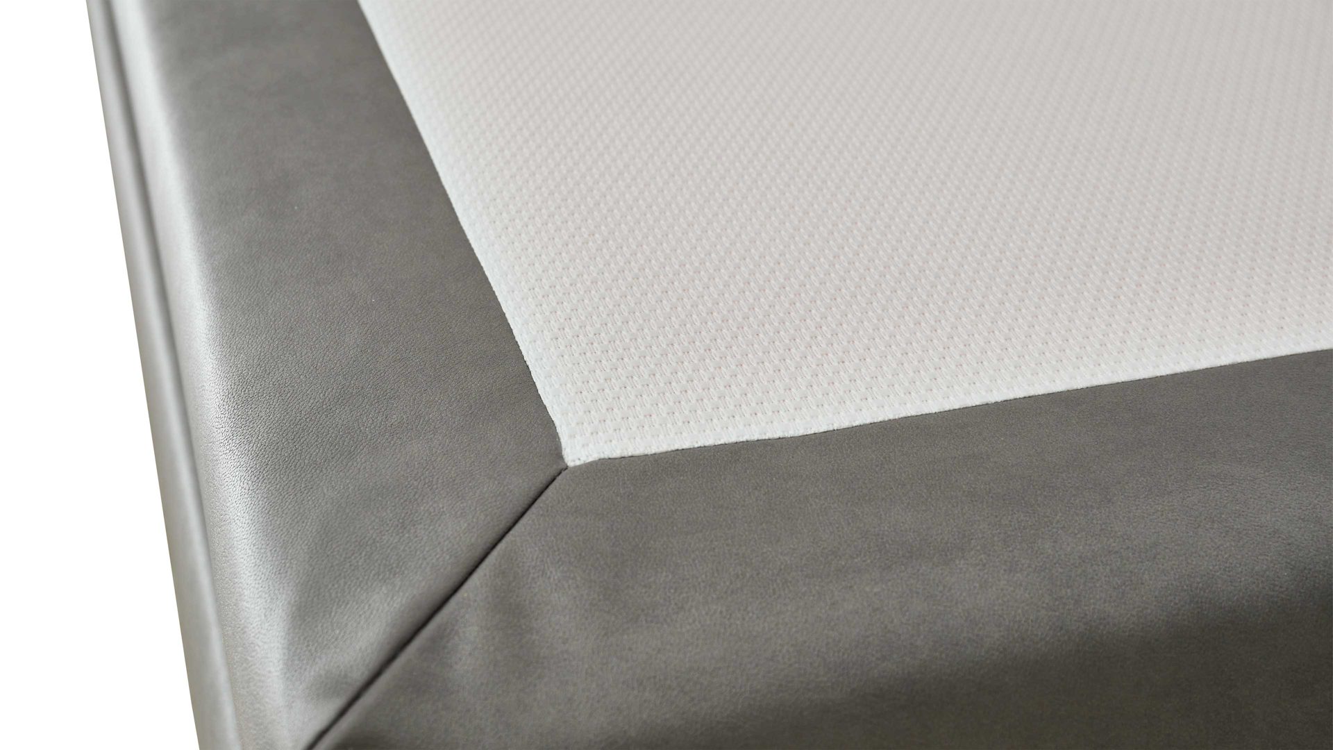 Boxspringbett comfortmaster besser sitzen, liegen, leben aus Stoff in Dunkelgrau Comfortmaster Dreamplace 2.0 - Boxspringbett 0394L schieferfarbene Mikrofaser Galero 640009 – Liegefläche ca. 180 x 200 cm