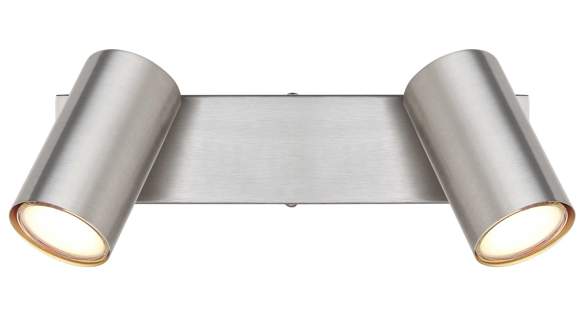 Strahler / Spot Globo lighting aus Metall in Nickel GLOBO Strahler Robby Nickel matt - zwei Spots, Länge ca. 26 cm