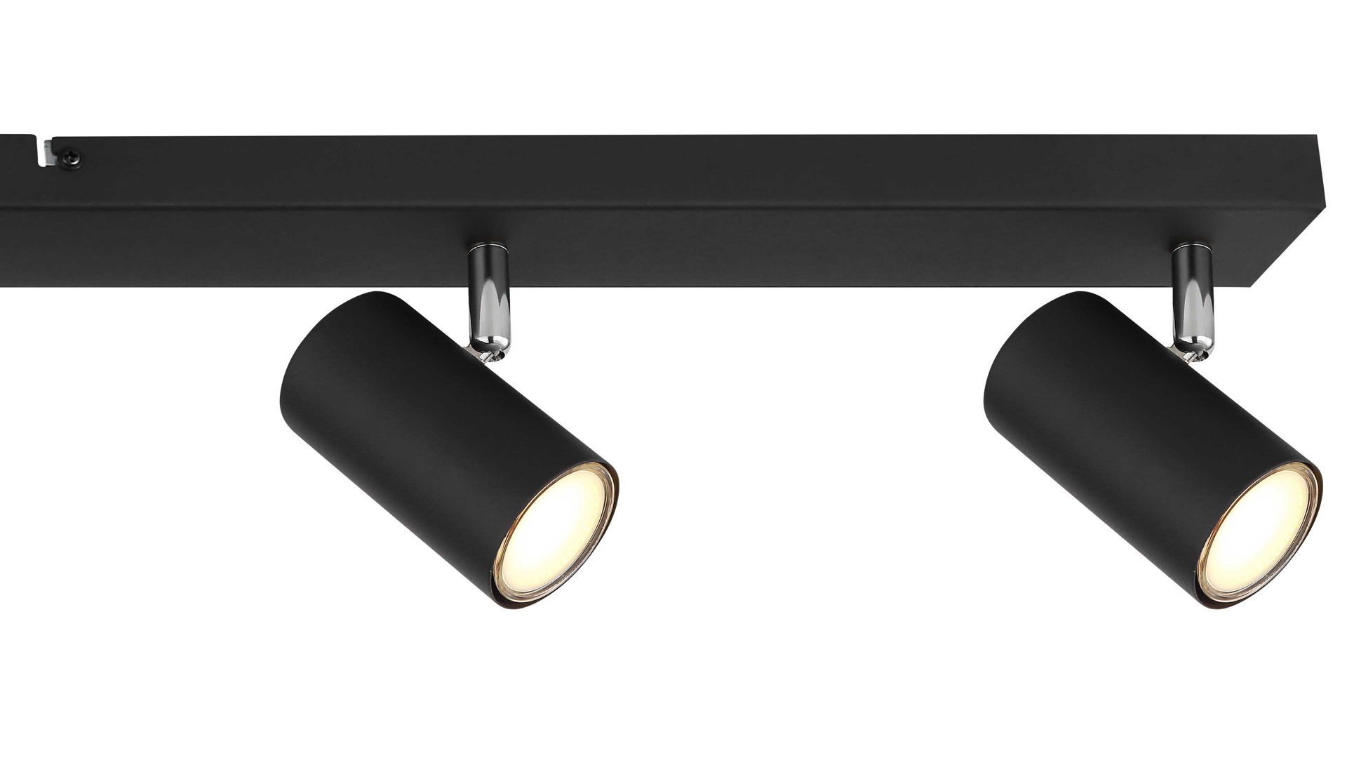 Strahler / Spot Globo lighting aus Metall in Schwarz GLOBO Deckenstrahler Robby Mattschwarz - sechs Spots, Länge ca. 115 cm