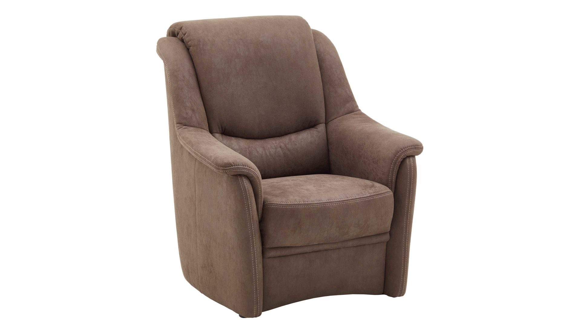 Polstersessel OrthoSedis aus Stoff in Braun OrthoSedis Oslo - Polstersessel elephantfarbene Mikrofaser Gaucho 14