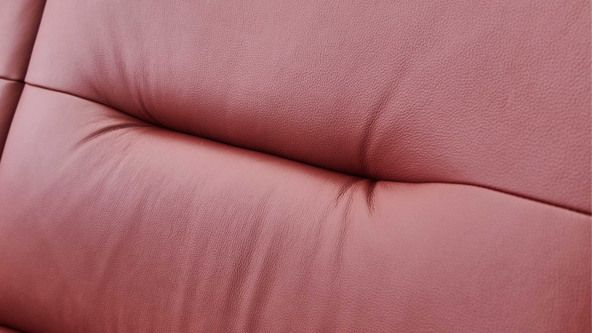 Zweisitzer OrthoSedis aus Leder in Rot OrthoSedis OS-PN1120 - Zweisitzer brombeerfarbenes Leder Torro & Metallfüße - Länge ca. 142 cm