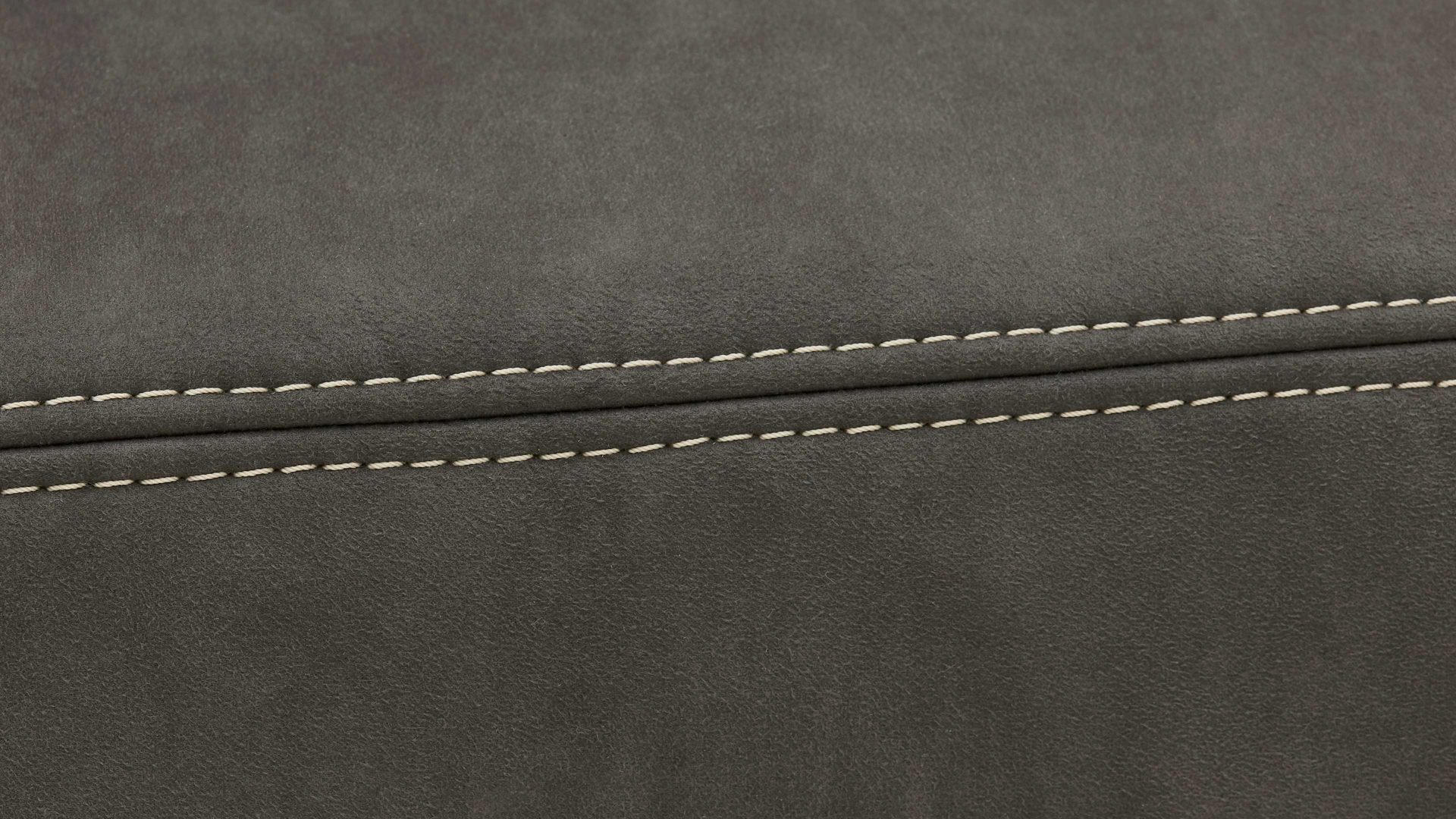 2,5-Sitzer OrthoSedis aus Stoff in Dunkelgrau OrthoSedis OS-PP1133 - 2,5-Sitzer graue Mikrofaser Feeling & Metallfüße - Länge ca. 172 cm