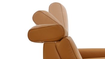 Ecksofa modulmaster aus Leder in Orange Modulmaster MM-PN1167 - Ecksofa kurkumafarbenes Leder Torro & schwarze Metallfüße - Stellfläche ca. 188 x 335 cm