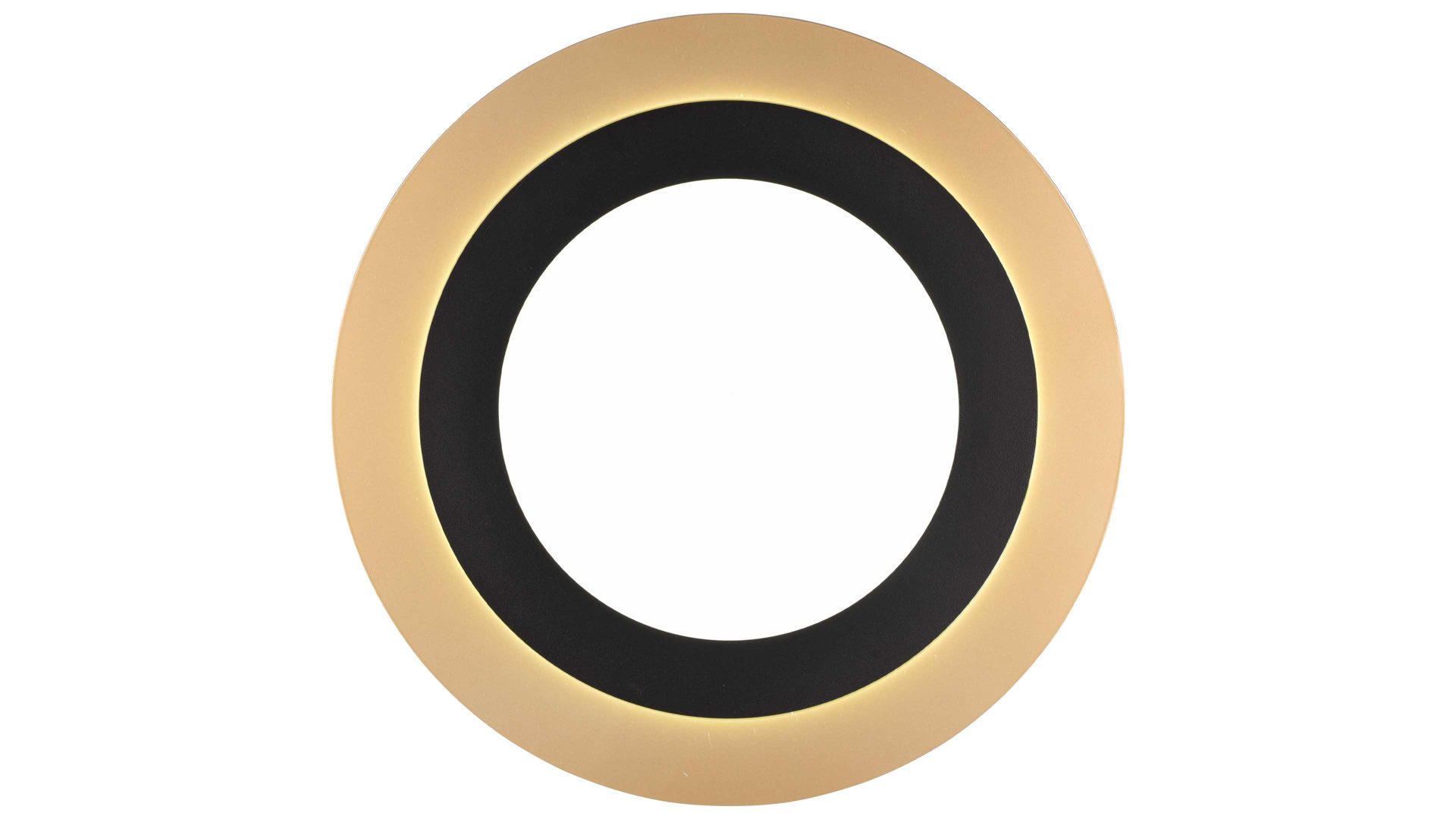 Deckenleuchte Trio lighting for you aus Metall in Gold Trio Leuchten Serie Morgan Gold & Schwarz - Durchmesser ca. 45 cm