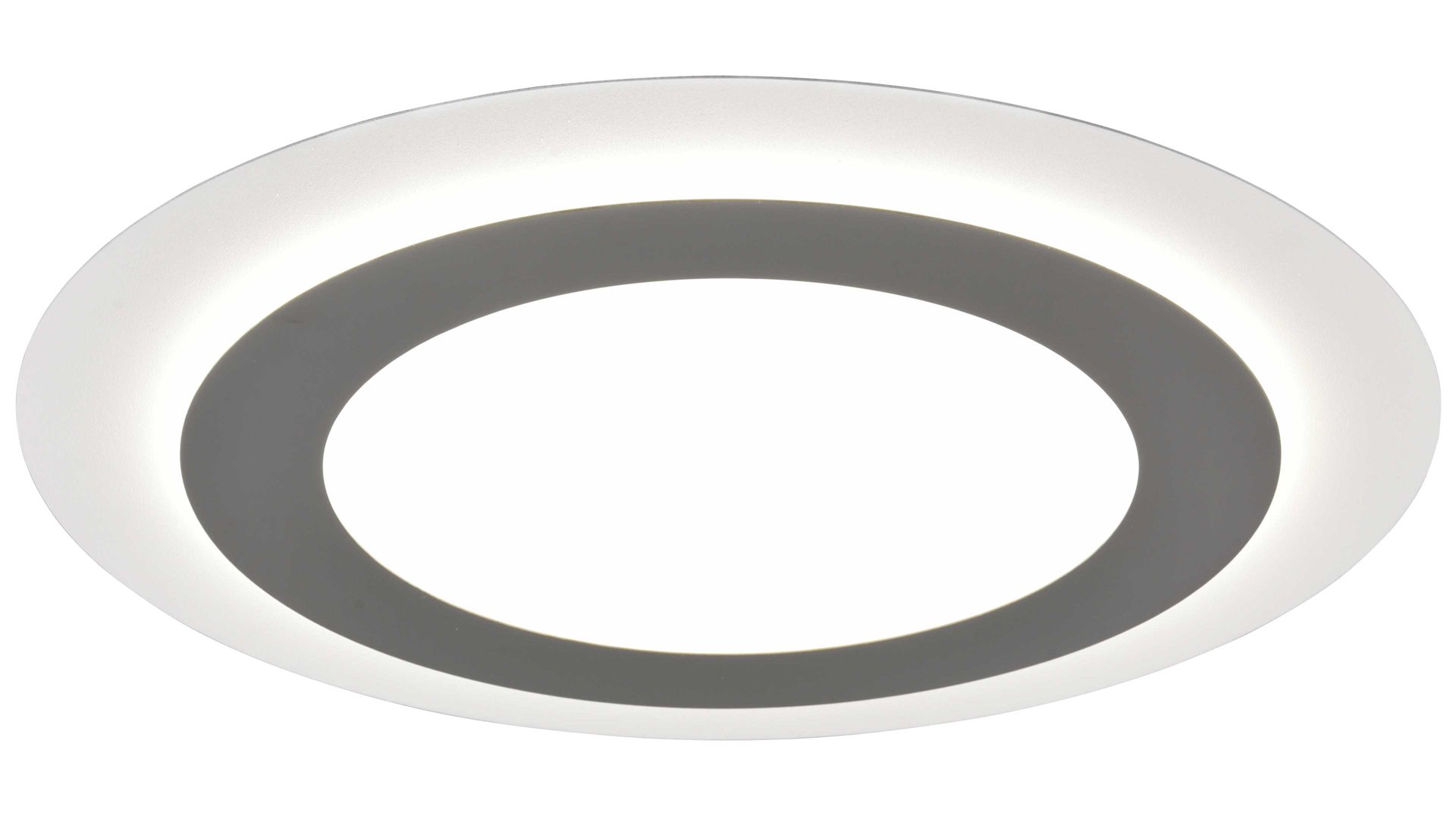 Deckenleuchte Trio lighting for you aus Metall in Nickel Trio Leuchten Serie Morgan Nickel & Weiß - Durchmesser ca. 45 cm