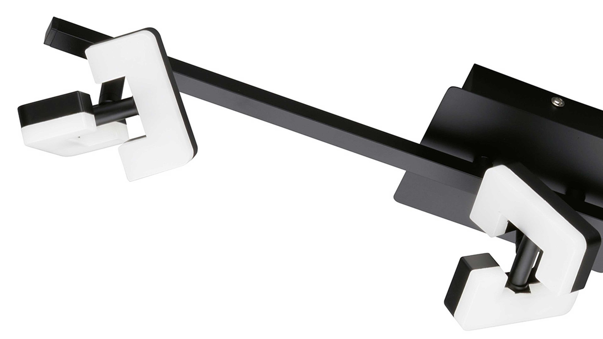 Strahler / Spot Fh fischer & honsel aus Metall in Schwarz FH Leuchten Serie Ray - Deckenlampe als Deckenstrahler sandschwarzes Metall - Länge ca. 60 cm