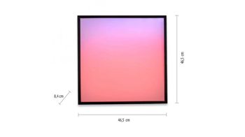 Deckenleuchte Just light. (leuchtendirekt) aus Metall in Schwarz JUST LIGHT. Lampenserie Mario Black schwarzes Metall - ca. 45 x 45 cm