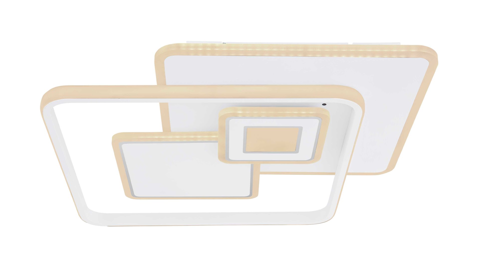 Deckenleuchte Globo lighting aus Metall in Weiß GLOBO Leuchten Serie Roderick weißes Metall & opalfarbenes Acryl - ca. 50 x 50 cm