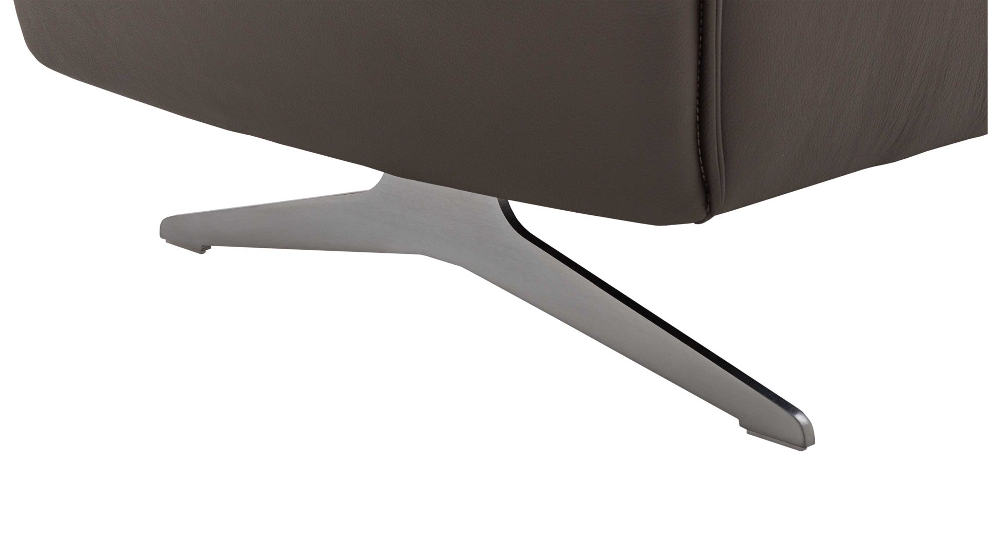 Zweisitzer Koinor aus Leder in Braun KOINOR Vineto - Zweisitzer carbonefarbenes Leder Bull & Schwertkufen - Breite ca. 156 cm