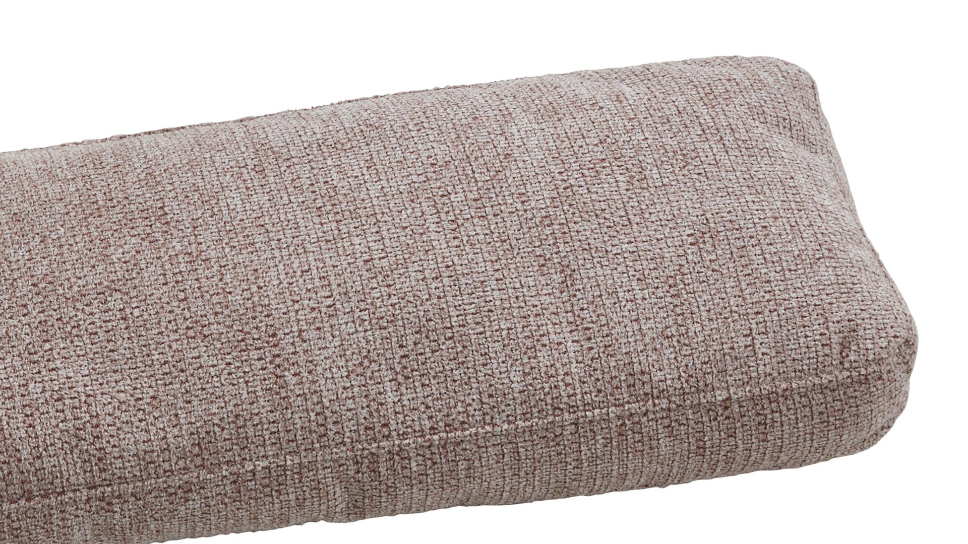 Einzelkissen Dietsch. aus Stoff in Rosa Polsterprogramm Rhodos - Nierenkissen rosefarbener Stoff Mito - Länge ca. 60 cm