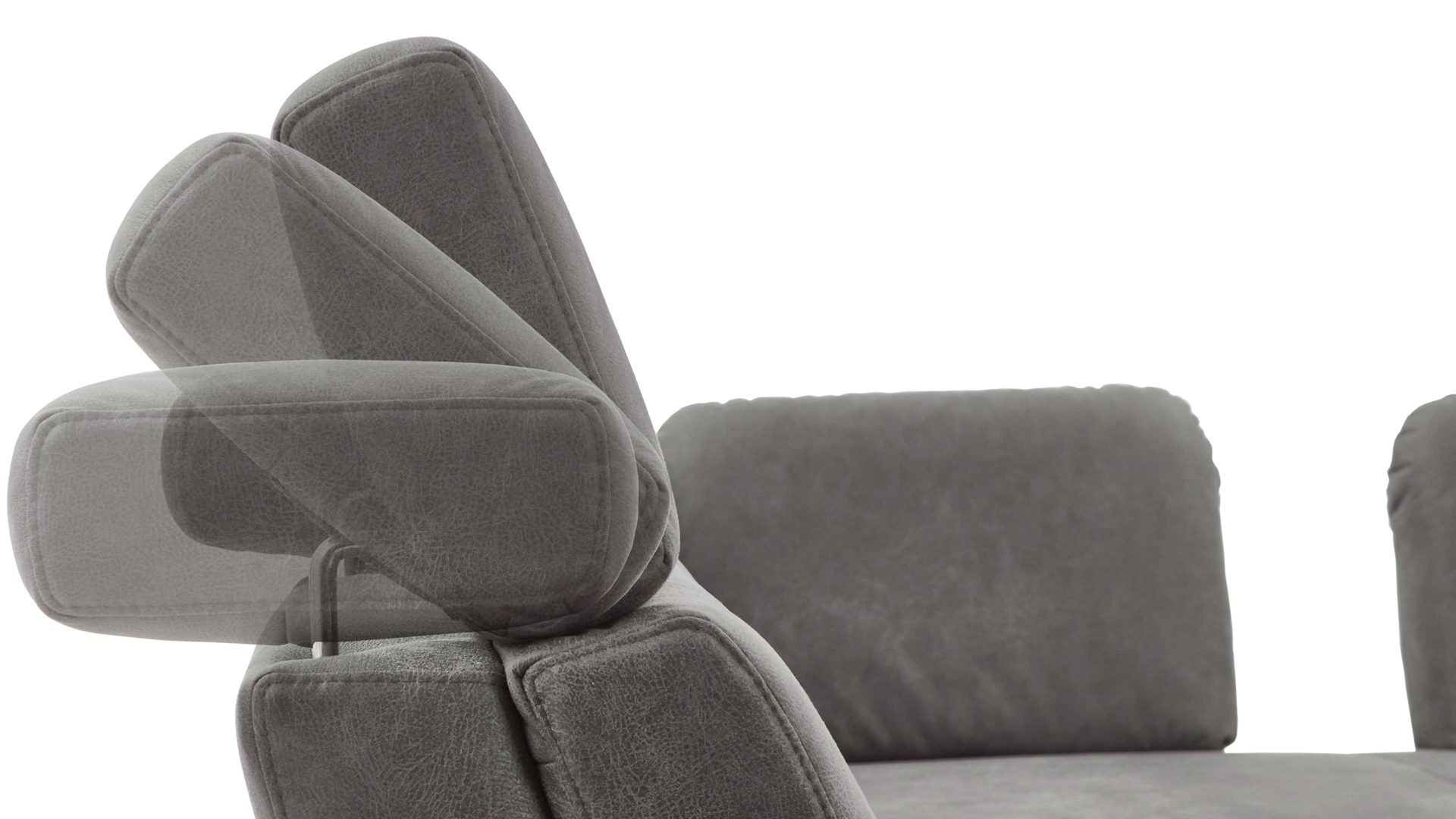 Funktion Dietsch. aus Metall in Transparent Polsterprogramm Rhodos -  Kopfteilverstellung Funktions-Mehrpreis