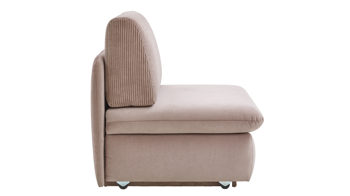 Schlafsessel Restyl aus Stoff in Rosa Schlafsessel Emma rosafarbener Stoffbezug 6565 & Rollen - Breite ca. 90 cm