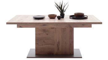 Auszugtisch Mca direkt aus Holz in Holzfarben Wohnprogramm Modena - Ausziehtisch Viking Eiche - ca. 180 - 200 x 100 cm