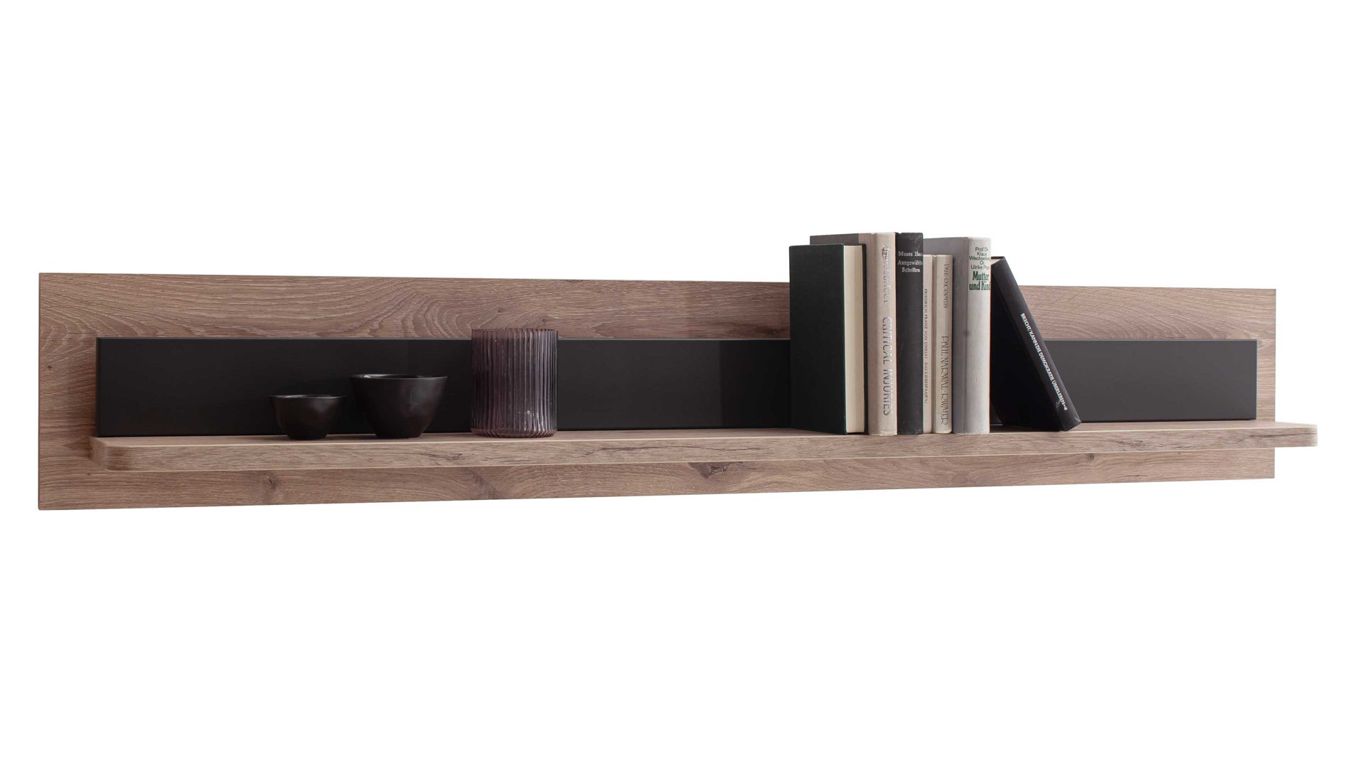Wandregal Mca direkt aus Holz in Holzfarben Wohnprogramm Modena - Wandregal Viking Eiche - Länge ca. 150 cm