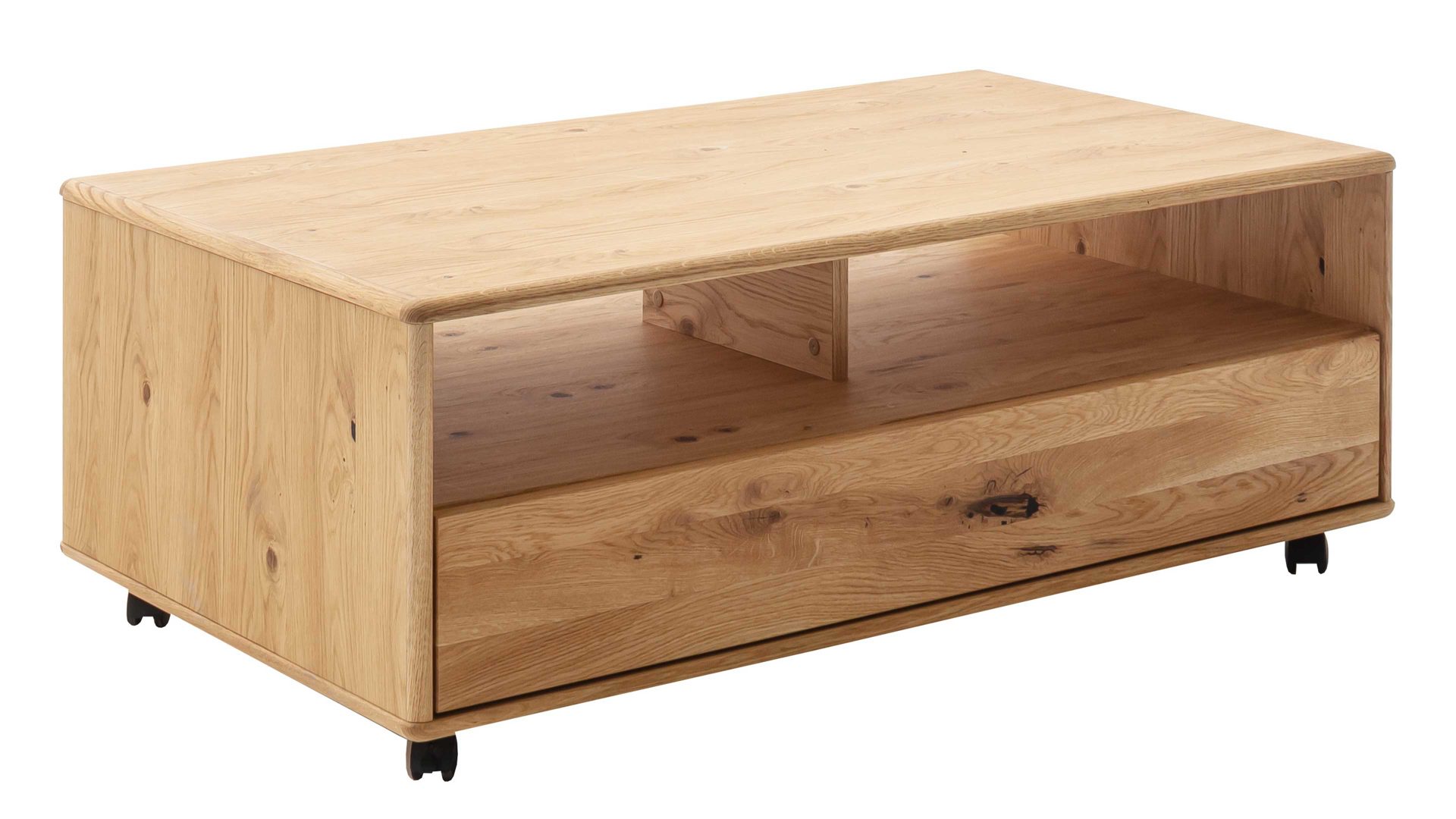 Couchtisch Mca furniture aus Holz in Holzfarben Wohnprogramm Arezzo - Couchtisch Wildeiche & Anthrazit - ca. 115 x 65 cm