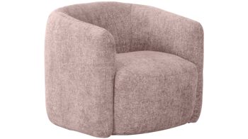 Drehsessel Matex aus Stoff in Rosa Drehsessel Alken rosa Chenille 674