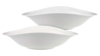 Teller Villeroy & boch aus Keramik in Weiß Villeroy & Boch Vapiano Pasta-Set weißes Premium-Porzellan - zweiteilig