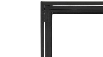 Vitrine Actona group aus Glas in Transparent Vitrine Seaford im Industrielook Glas, Holz & Metall – zwei Türen, Höhe ca. 186 cm