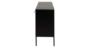 Sideboard Actona group aus Holz in Holzfarben Sideboard Seaford im Industrielook Wildeiche & Schwarz – zwei Türen, drei Schubladen, Länge ca. 160 cm