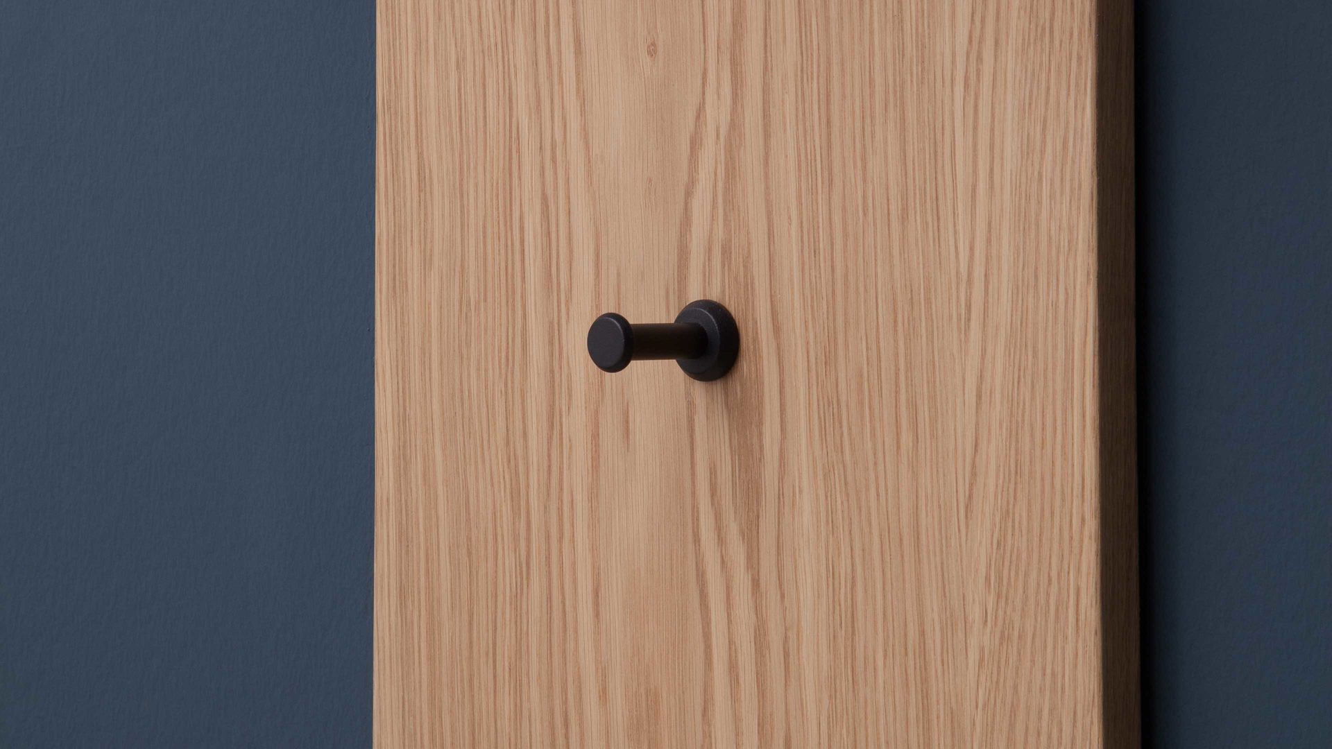 Wandgarderobe Mca furniture aus Holz in Holzfarben Garderobenprogramm Barcelona - Wandgarderobe geölte Wildeiche – ca. 34 x 168 cm