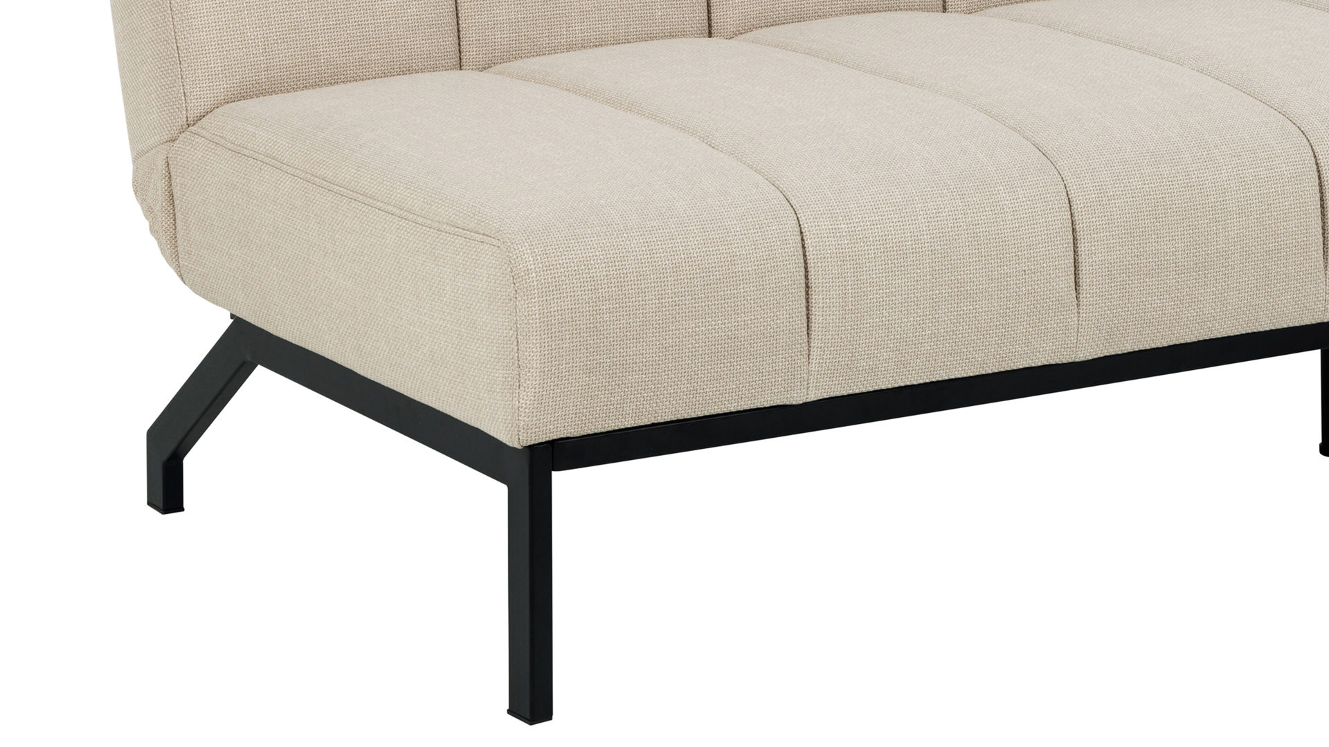 Schlafsofa Actona group aus Stoff in Beige Schlafsofa Caix beiger Bezug Basel 24 - Länge ca. 198 cm