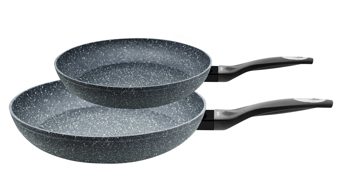 Bratpfanne Elo® aus Metall in Schwarz ELO® Bratpfannen-Set Granit Passion Aluminium - zweiteilig