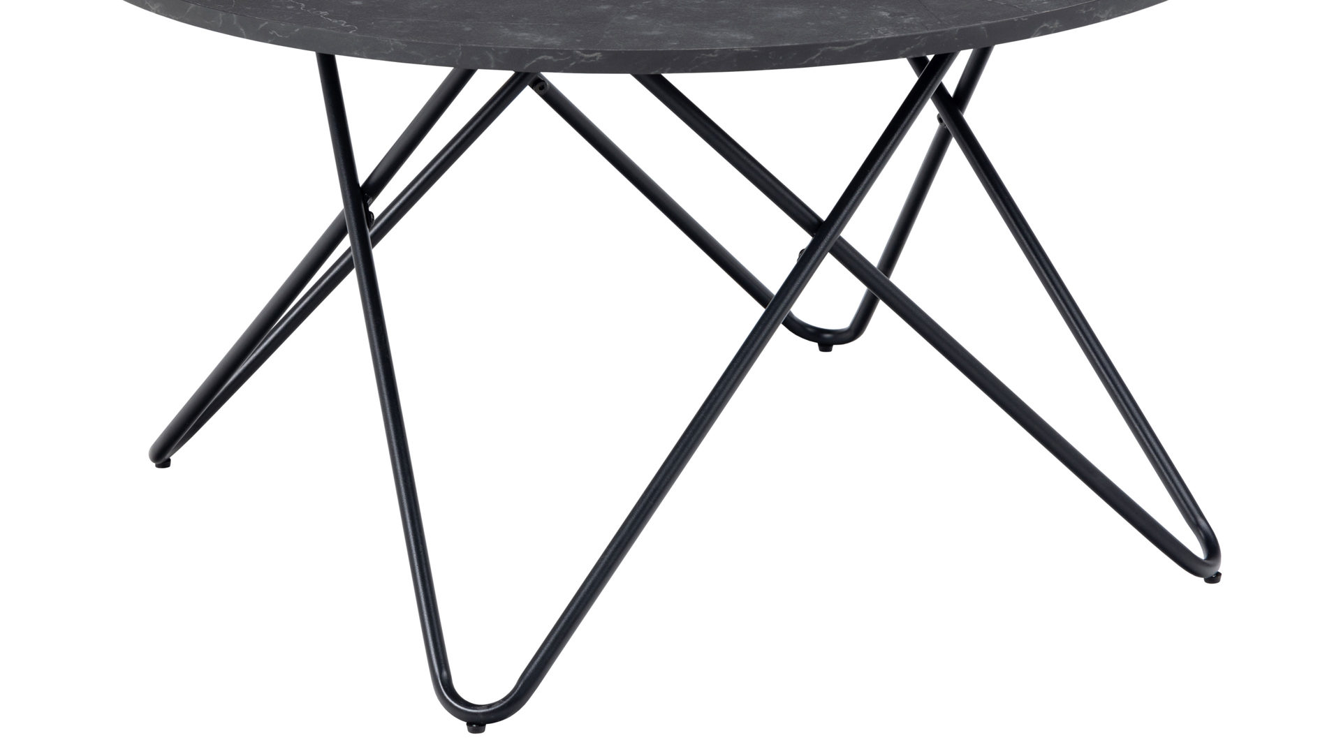 Couchtisch Actona group aus Holz in Schwarz Couchtisch Wyre Schwarz – ca. 80 cm Durchmesser