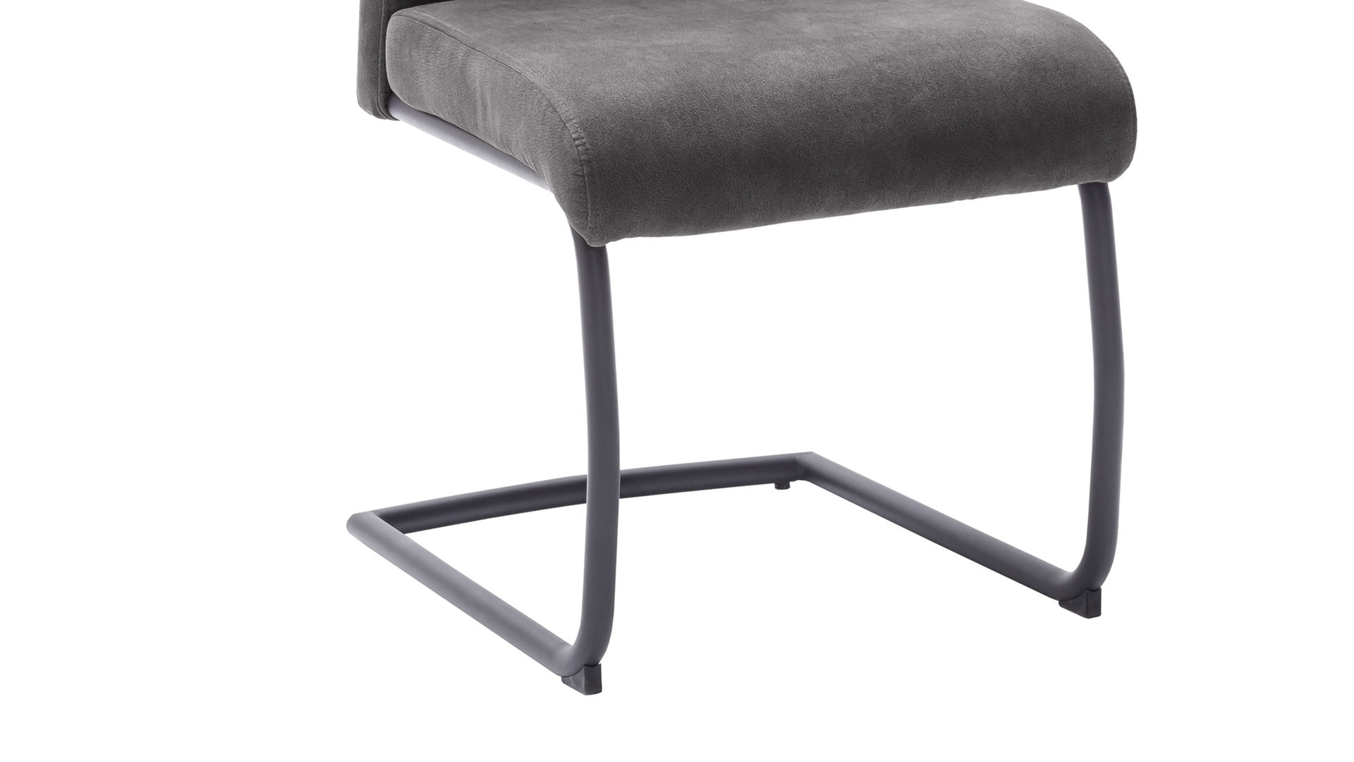 Schwingstuhl Mca furniture aus Stoff in Dunkelgrau Schwingstuhl Dunkelgrau & Schwarz