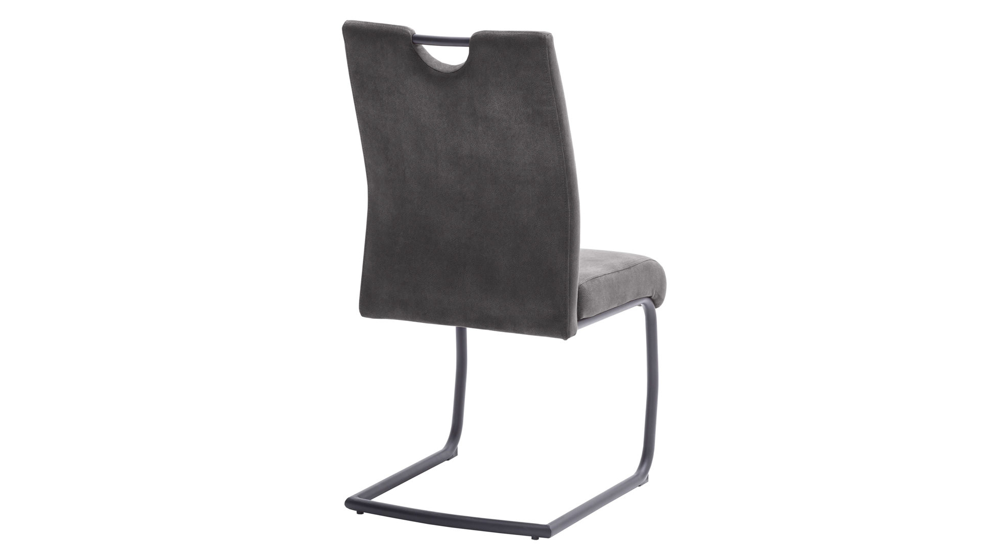 Schwingstuhl Mca furniture aus Stoff in Dunkelgrau Schwingstuhl Dunkelgrau & Schwarz