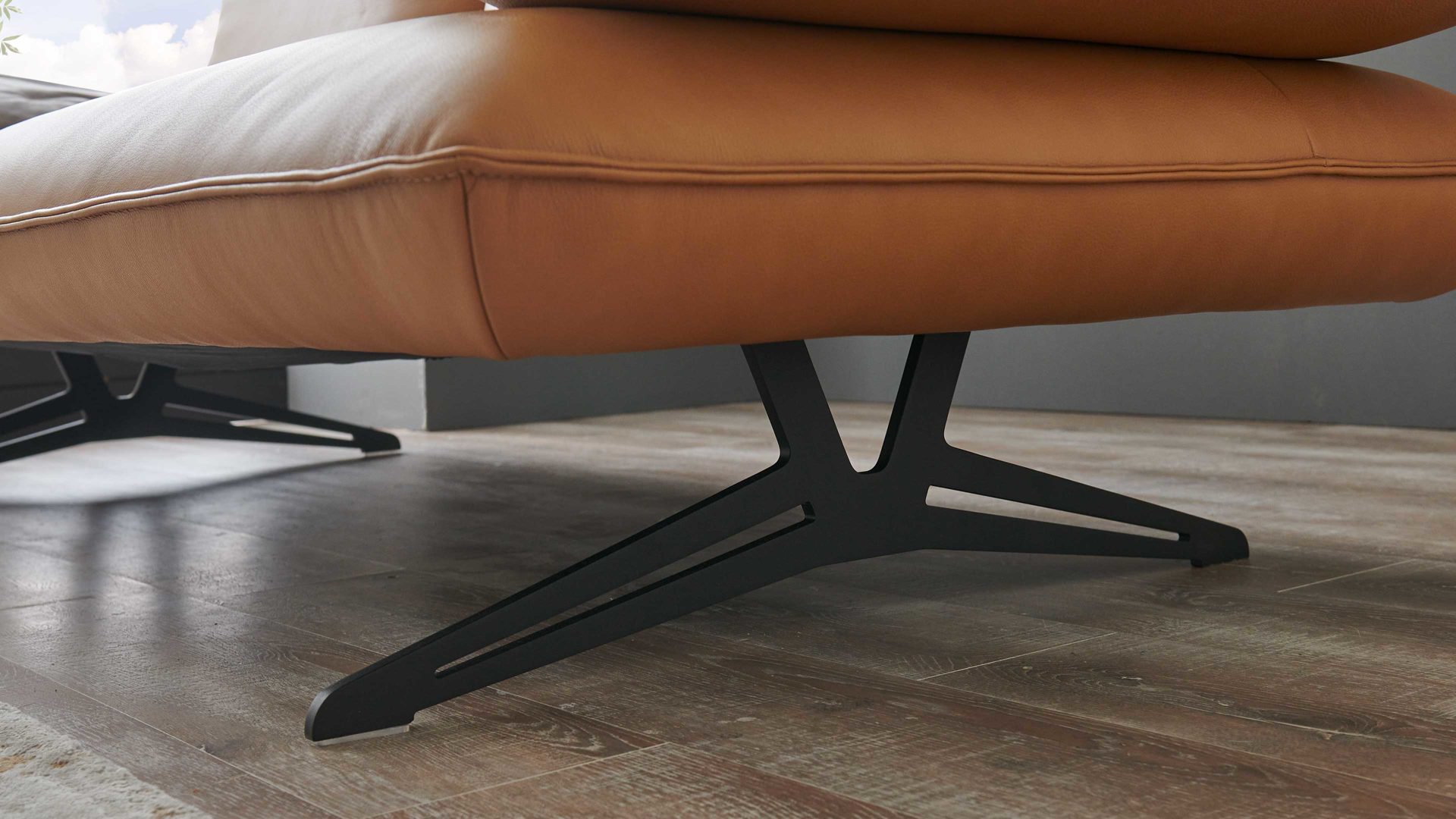 2,5-Sitzer Koinor aus Leder in Hellbraun KOINOR Polstermöbel Serie Caio - 2,5-Sitzer ockerfarbenes Leder Bonita - Länge ca. 234 cm