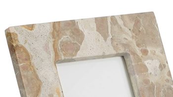 Bilderrahmen Edelman® aus Stein in Beige Tisch-Bilderrahmen Edgar beige marmorierter Marmor - ca. 18 x 23 cm