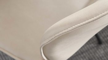 Vierfußstuhl Interliving aus Stoff in Weiß Interliving Esszimmer Serie 5115 - Vierfußstuhl mit Stoffbezug mandelfarbene Mikrofaser Gaucho 02 & anthrazitfarbenes Metall