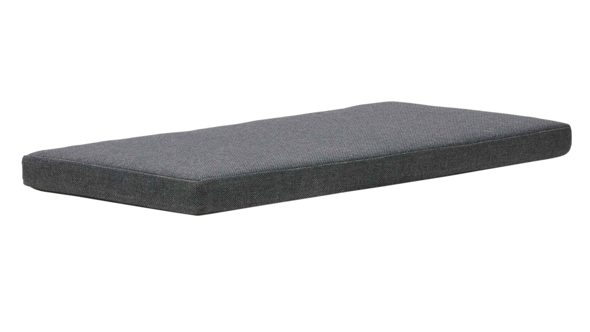 Sitzkissen Interliving aus Stoff in Anthrazit Interliving Garderobe Serie 6012 - Sitzkissen silber-anthrazitfarbener Bezug - Länge ca. 80 cm