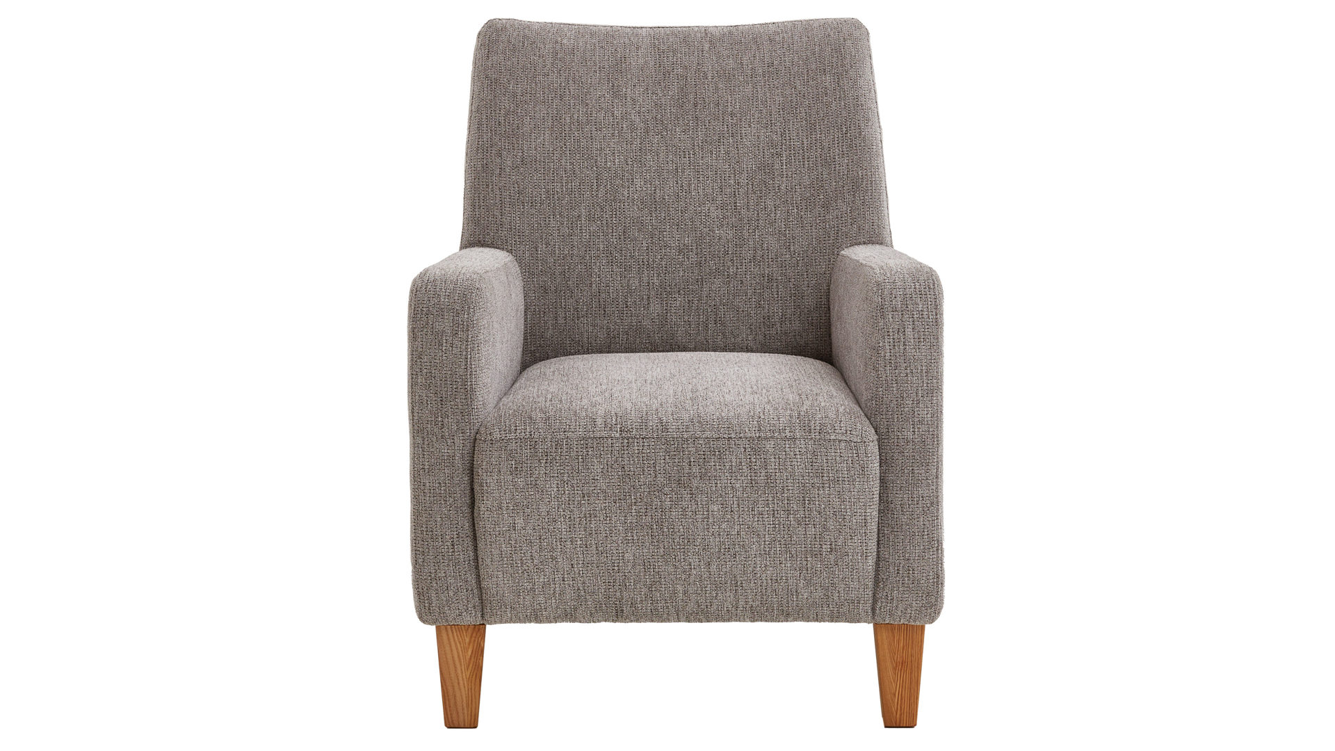 Polstersessel Steinpol sit&more aus Stoff in Hellgrau Polstersessel Bosse hellgraues Flachgewebe & naturfarbene Bucheholzfüße