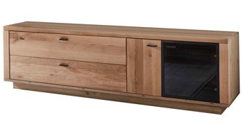 Wohnwand PARTNERRING COLLECTION aus Holz in Holzfarben PARTNERRING COLLECTION Wohnprogramm Malaga - Wohnwand Eiche Artisan - dreiteilig, Breite ca. 303 cm