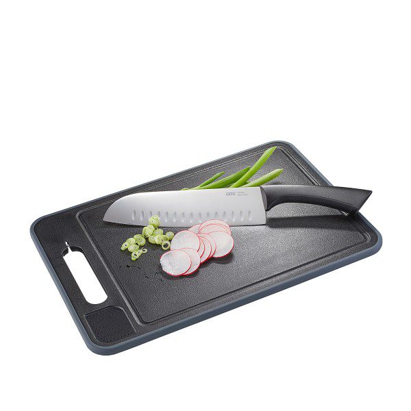 Küchenhelfer Gefu aus Aluminium Kunststoff in Schwarz GEFU Auftau- und Schneidebrett hochwertiges Aluminium & Kunststoff