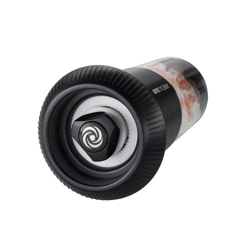 Küchenhelfer Gefu aus Aluminium Kunststoff in Schwarz Transparent GEFU Salz- oder Pfeffermühle schwarz veredelte Oberfläche