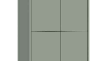 Schuhschrank Forte® aus Holz in Grün Schuhschrank Alice Springs Salbei Grün – ca. 74 x 192 cm