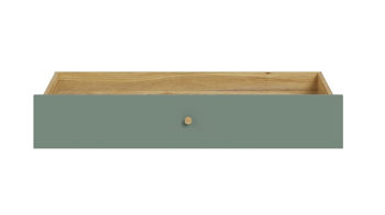 Bettkasten Forte® aus Holz in Grün Jugendprogramm Whenua Young Room - Bettkasten Salbei Grün & Mauvella Eiche – ca. 102 x 19 cm