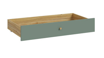 Bettkasten Forte® aus Holz in Grün Jugendprogramm Whenua Young Room - Bettkasten Salbei Grün & Mauvella Eiche – ca. 102 x 19 cm