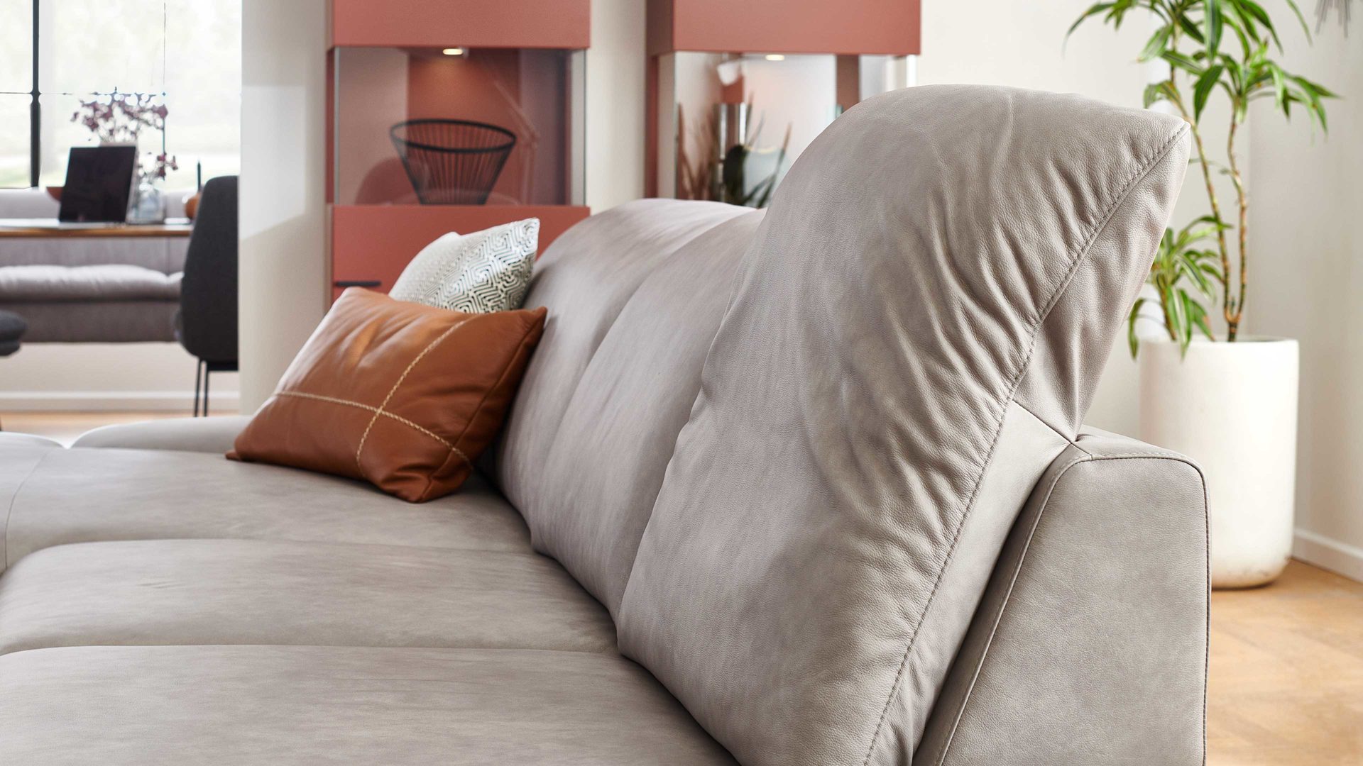 Funktion W.schillig i. i. aus Metall in Transparent W.SCHILLIG Polsterserie Select Venus plus - Kopfteilverstellung KV2 manuell