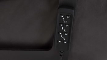 Relaxsessel Himolla aus Leder in Dunkelgrau himolla Relaxsessel Serie 7387 - Easyswing 56V zwei Motoren - asphaltfarbenes LongLife-Leder 24 & anthrazitfarbener Sternfuß