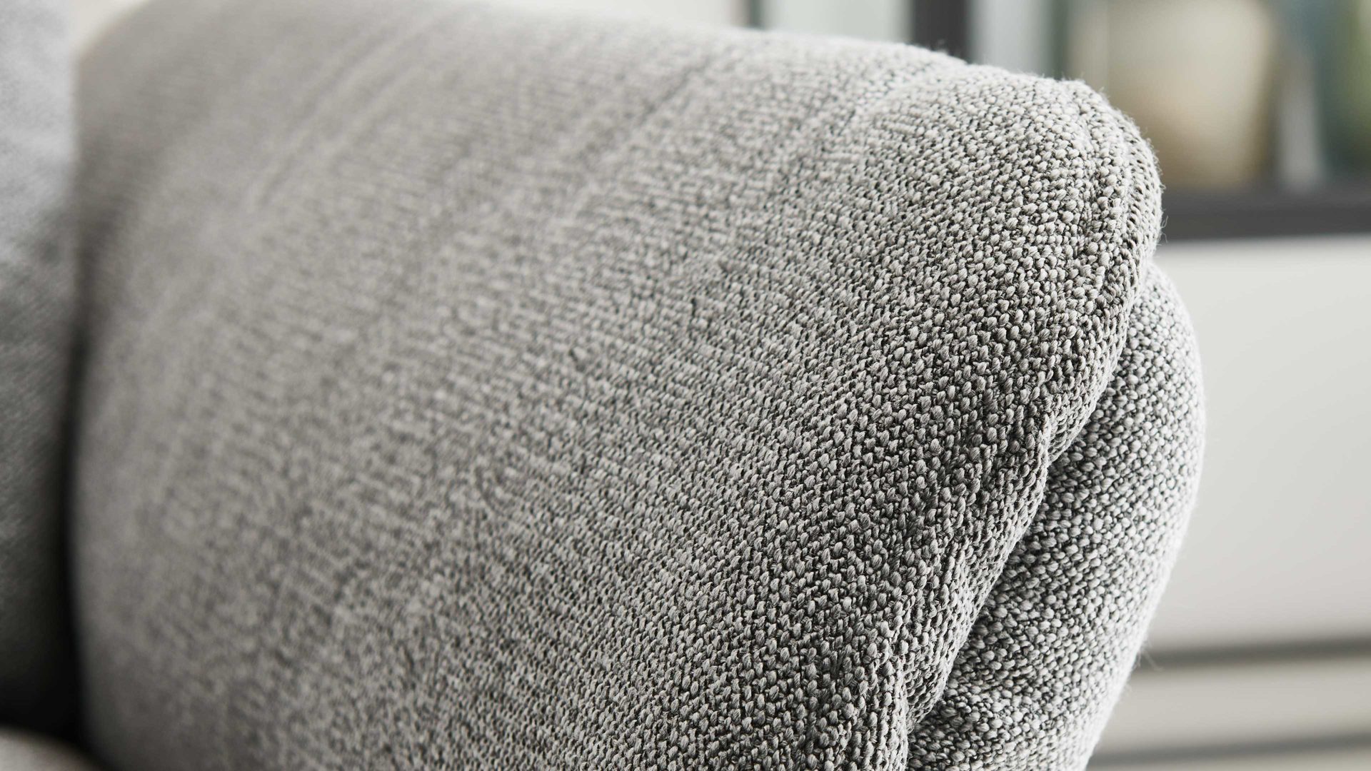 2,5-Sitzer Himolla aus Stoff in Grau himolla Polsterprogramm 1385-Promotion - 2,5-Sitzer mit motorischen Funktionen gletscherfarbener Bezug Q2 Fashion & anthrazitfarbene Metallfüße - Länge ca. 183 cm