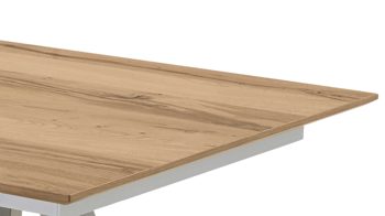 Esstisch Venjakob aus Holz in Holzfarben VENJAKOB Esstisch ET159 Eiche rustico & Edelstahl – ca. 160 x 90 cm