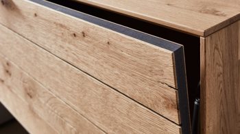 Lowboard Wöstmann markenmöbel aus Holz in Holzfarben WÖSTMANN Wohnprogramm WM 2380 - Lowboard Wild- & Balkeneiche - eine Klappe, Breite ca. 182 cm